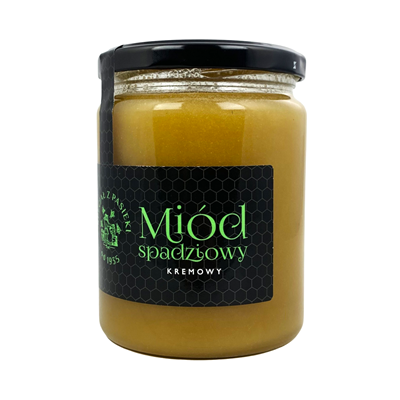 Miód kremowy spadziowy 650g SPECJAŁ Z PASIEKI