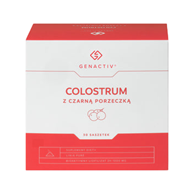 GENACTIV Colostrum z czarną porzeczką saszetki 1000mg, 30 sasz. - bioaktywny liofilizat 2h