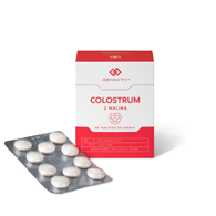 GENACTIV Colostrum z maliną 100mg, 60 tabletek do ssania
