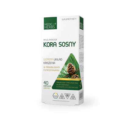 MEDICA HERBS Kora Sosny 600mg, 40 kaps. (390mg OPC)