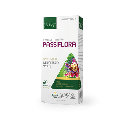 MEDICA HERBS Passiflora 600mg, 60 kaps. - Męczennica