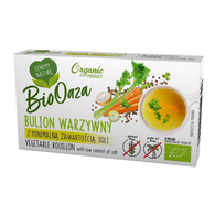 BIO OAZA Kostka rosołowa warzywna z minimalną zawartością soli BIO 60g