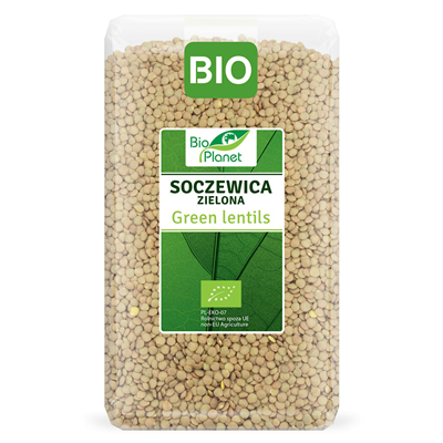 BIO PLANET Soczewica zielona BIO 1kg