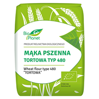 BIO PLANET Mąka pszenna tortowa typ 480 BIO 1kg