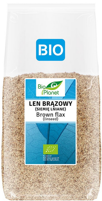 BIO PLANET Len brązowy (siemię lniane) BIO 400g
