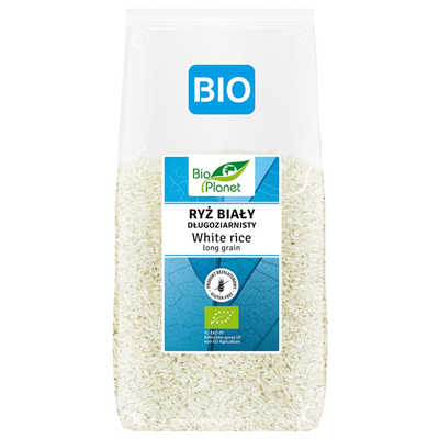 BIO PLANET Ryż biały długoziarnisty bezglutenowy BIO 500g