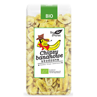 BIO PLANET Chipsy bananowe słodzone BIO 150g