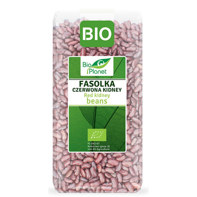 BIO PLANET Fasolka Kidney czerwona BIO 400g