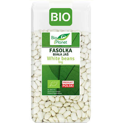 BIO PLANET Fasolka biała jaś BIO 400g