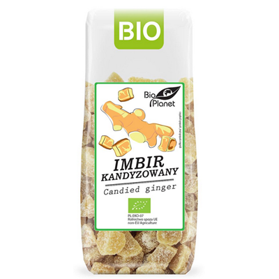 BIO PLANET Imbir kandyzowany BIO 100g