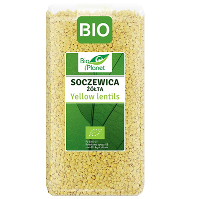 BIO PLANET Soczewica żółta BIO 400g