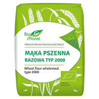 BIO PLANET Mąka pszenna razowa typ 2000 BIO 1kg
