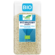 BIO PLANET Ryż okrągły brązowy BIO 500g
