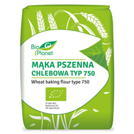 BIO PLANET Mąka pszenna chlebowa typ 750 BIO 1kg