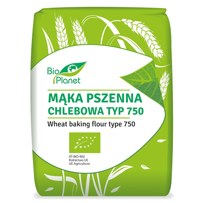 BIO PLANET Mąka pszenna chlebowa typ 750 BIO 1kg