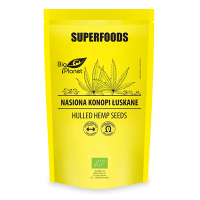 SUPERFOODS Konopia nasiona łuskane BIO 200g BIO PLANET