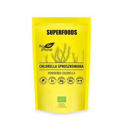 SUPERFOODS Chlorella w proszku (glony) BIO 200g BIO PLANET