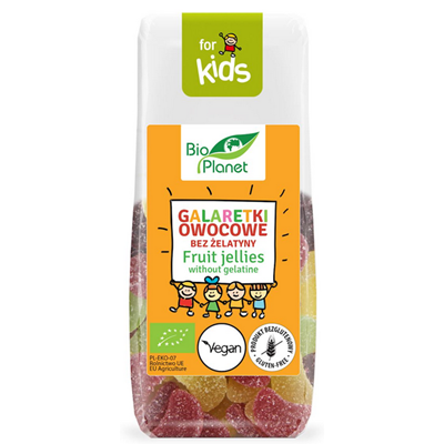 BIO PLANET Galaretki owocowe bez żelatyny BIO 100g