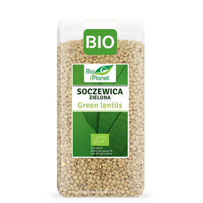BIO PLANET Soczewica zielona BIO 400g