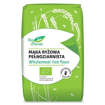 BIO PLANET Mąka ryżowa pełnoziarnista BIO 500g