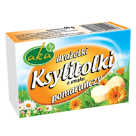 Ksylitolki drażetki pudrowe pomarańczowe 40g b/c AKA