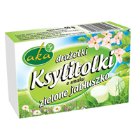 Ksylitolki drażetki pudrowe zielone jabłuszko 40g b/c AKA