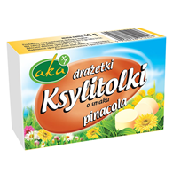 Ksylitolki drażetki pudrowe pinacola (mix ananas-kokos) 40g b/c AKA