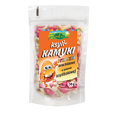 Ksyli-kamyki - orzeszki arachidowe w polewie ksylitolowej 50g AKA