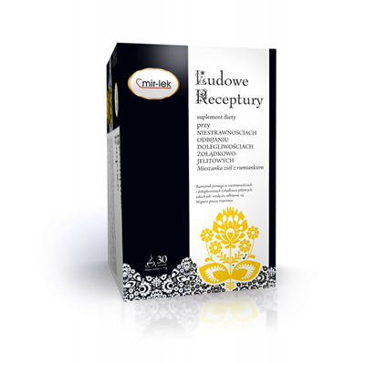 LUDOWE RECEPTURY niestrawności, odbijanie, dolegliwości żołądkowo-jelitowe 30 saszetek MIR-LEK