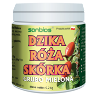 SANBIOS Dzika róża skórka mielona 200g