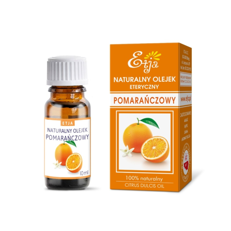 ETJA Olejek eteryczny naturalny - Pomarańczowy 10ml