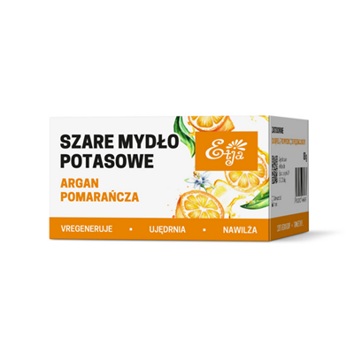 ETJA Mydło naturalne potasowe Argan & Pomarańcza 80g