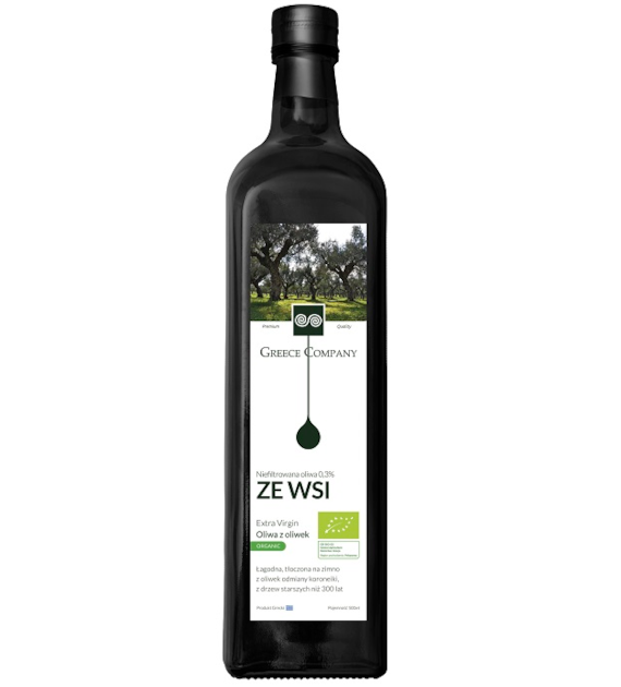 GREECE COMPANY Oliwa z oliwek ze wsi extra virgin niefiltrowana BIO 500ml