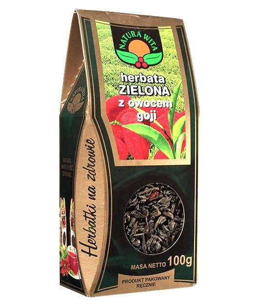 NATURA-WITA Herbata zielona z owocami goji 100g
