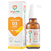 MyVita Witamina D3 2000 j.m. FORTE - krople 30ml (600 porcji)