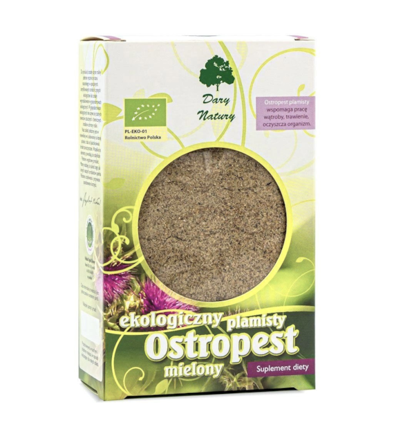 Ostropest plamisty mielony BIO 100g DARY NATURY - suplement diety