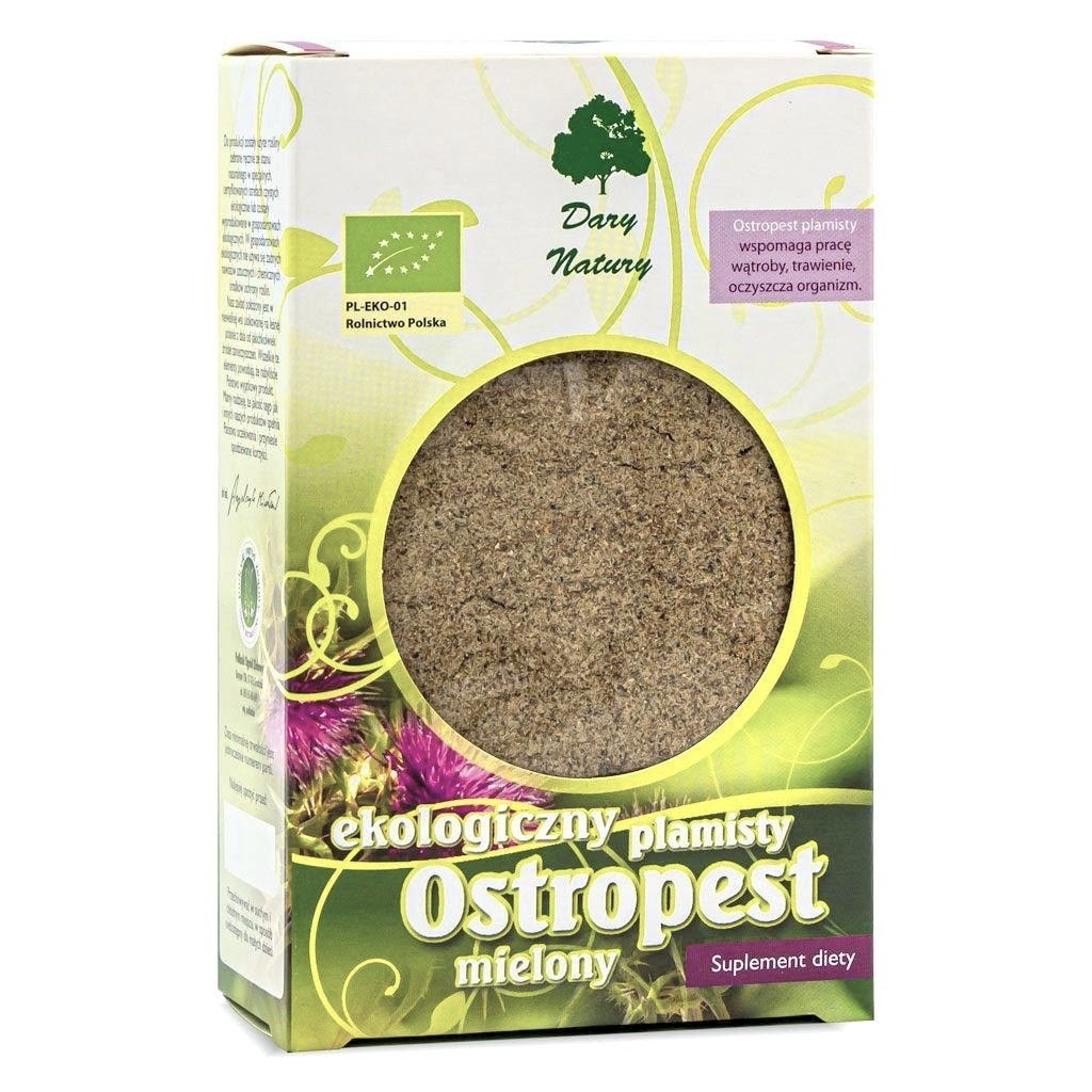 Ostropest plamisty mielony BIO 100g DARY NATURY - suplement diety