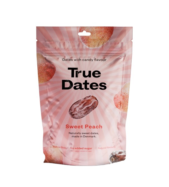 TRUE DATES Sweet Peach 100g - daktyle o smaku słodkiej brzoskwini