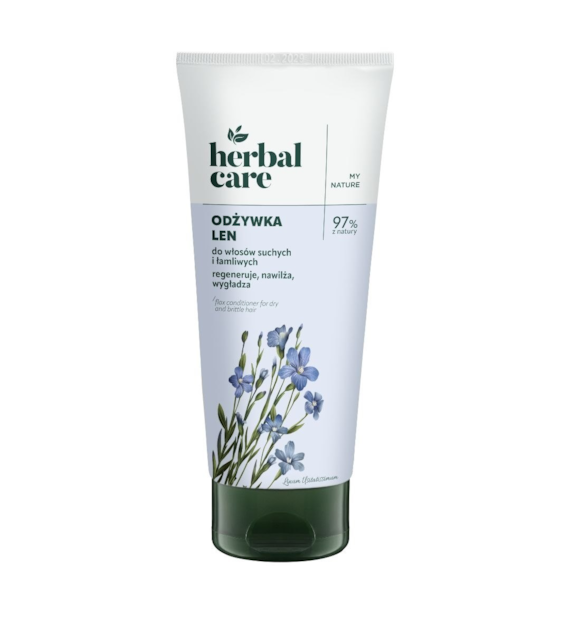 HERBAL CARE Odżywka LEN do włosów suchych i łamliwych tuba 200ml FARMONA