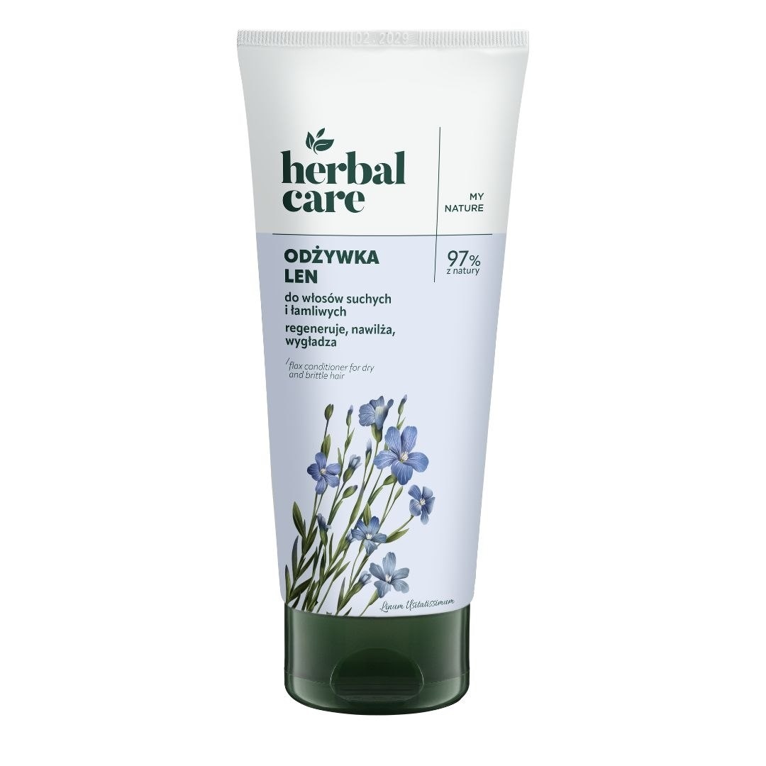HERBAL CARE Odżywka LEN do włosów suchych i łamliwych tuba 200ml FARMONA