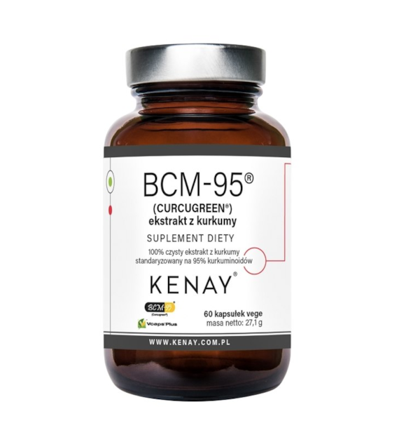 KENAY Kurkuma ekstrakt BCM-95, 60kaps. Licaps