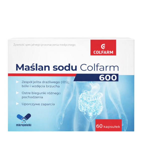 COLFARM Maślan Sodu 600, 60 kaps.