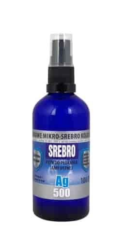 Mikro-Srebro koloidalne SPRAY Ag500 50ppm 100ml PRO AKTIV - płyn do płukania jamy ustnej