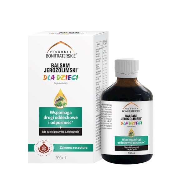 Balsam Jerozolimski dla dzieci 200ml PRODUKTY BONIFRATERSKIE