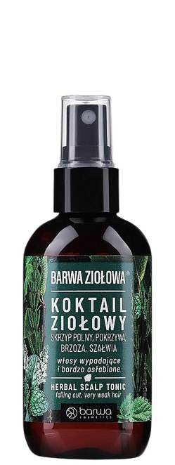 Koktajl ziołowy wcierka włosy wypadające i bardzo osłabione 95ml BARWA ZIOŁOWA