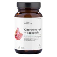AURA HERBALS Czerwony ryż + karczoch 60 veg. kaps. (2,8mg monakoliny)
