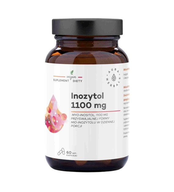 AURA HERBALS Inozytol 1100mg 60 kaps.