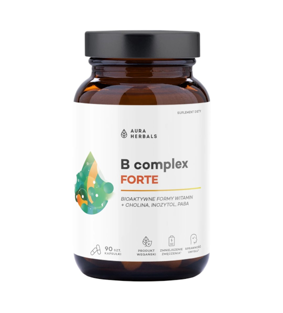 AURA HERBALS Witamina B Complex FORTE 90 kaps.