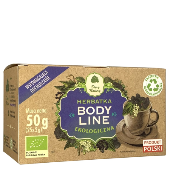Herbatka Body line - odchudzanie fix BIO 25*2g DARY NATURY