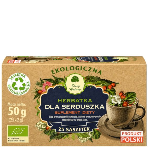 Herbatka Dla serduszka fix BIO 25*2g DARY NATURY